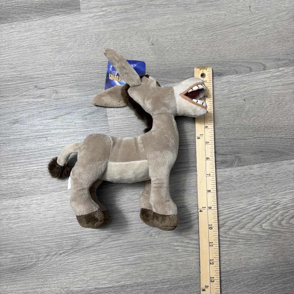 Universal Studios Parks Dreamworks Shrek 4-D Plush Donkey 2015 New with Tag! 10”